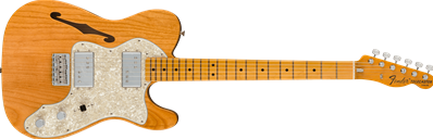 American Vintage II 1972 Telecaster Thinline, Maple Fingerboard, Aged Natural