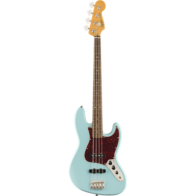 Squier Jazz Bass Classic Vibe 60's Daphne Blue Lrl - basse électrique