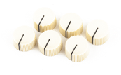 Pure Vintage Cream Radio Amplifier Knobs (6)