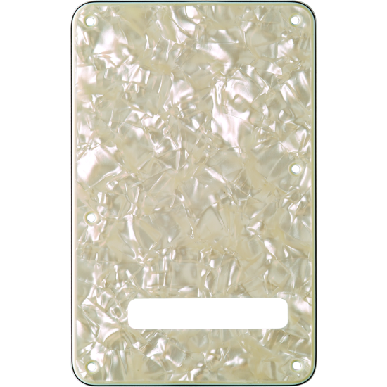 Backplate, Stratocaster, Aged White Moto, 4-Ply