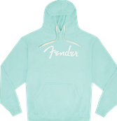 Fender Spaghetti Logo Hoodie, Daphne Blue, L