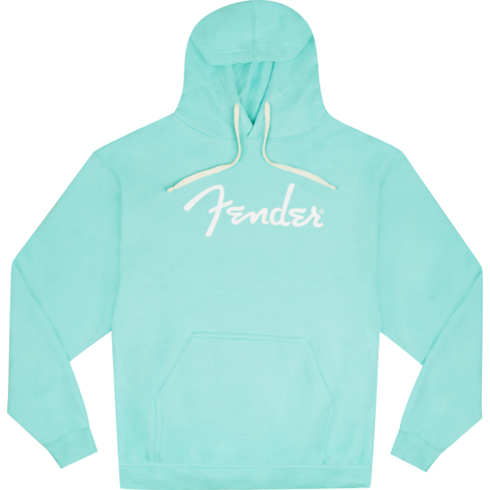 Fender Spaghetti Logo Hoodie, Daphne Blue, M