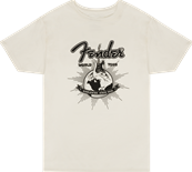 Fender World Tour T-Shirt, Vintage White, XL