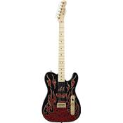 Fender James Burton Telecaster Maple Fingerboard, Red Paisley Flames