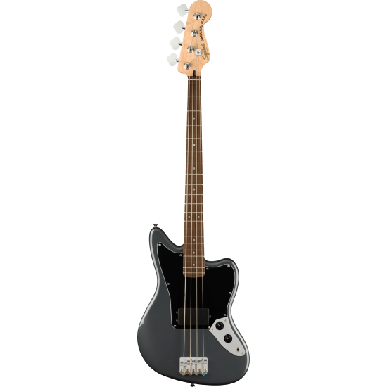 Affinity Series Jaguar Bass H, Laurel Fingerboard, Black Pickguard, Charcoal Frost Metallic