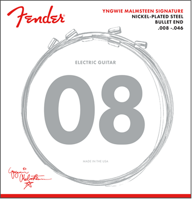 Yngwie Malmsteen Signature Electric Guitar Strings, .008-.046 Gauges, Nickel-Plated Steel