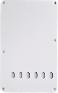 Backplate, Vintage-Style Stratocaster, White, 1-Ply