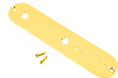 Vintage Telecaster Control Plate, 2-Hole (Gold)