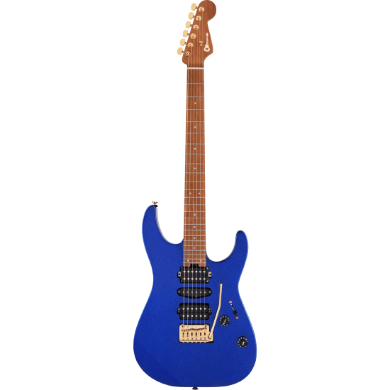 Pro-Mod DK24 HSH 2PT CM, Caramelized Maple Fingerboard, Mystic Blue