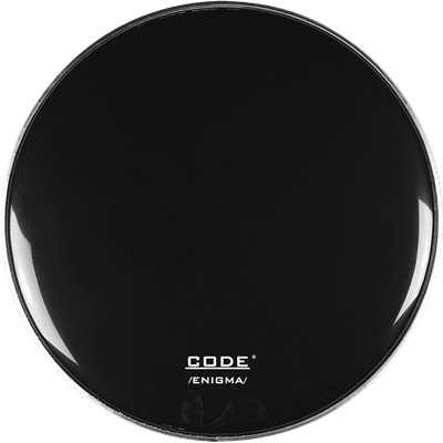 Code Drumheads Peau enigma black gc reso 24