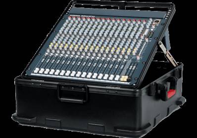 flightcases mixer gator cases polyéthylène gtsa pour console de mixage 12 u