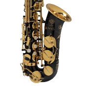 Selmer SUPREME - Saxophone alto verni Noir Gravé avec étui et accessoires