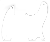 50's Esquire Pickguard, White, 1-Ply, 5-Hole Mount