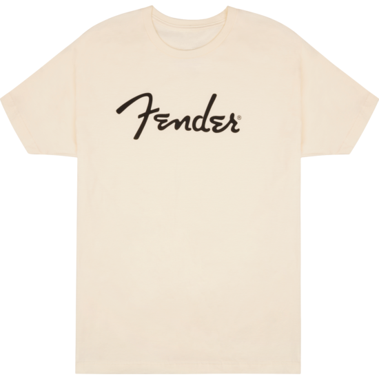 Fender Spaghetti Logo T-Shirt, Olympic White, M