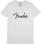 Fender Spaghetti Logo Men's Tee, White, Small