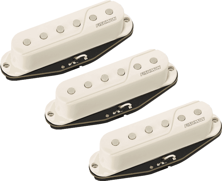 Fishman STR-WH3 - set 3 micros simple bobinage fluence blanc