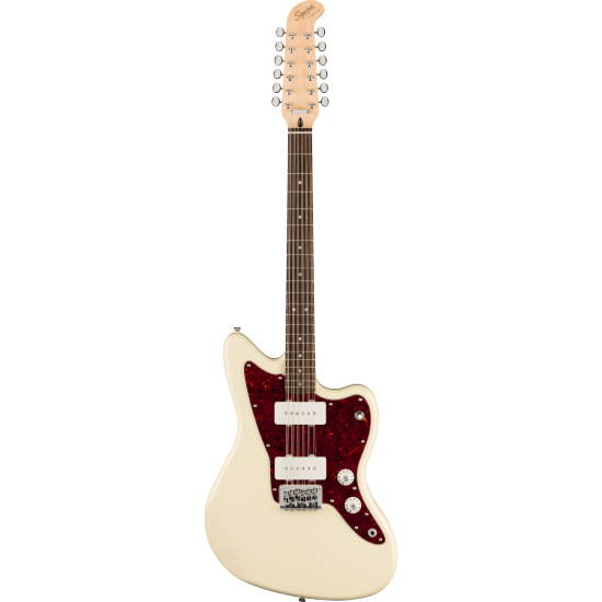 Paranormal Jazzmaster XII, Laurel Fingerboard, Tortoiseshell Pickguard, Olympic White