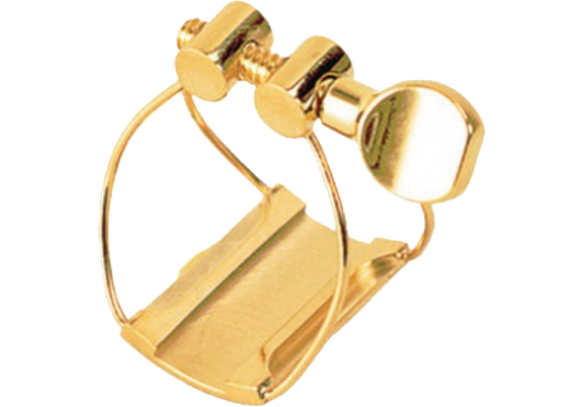 Brancher AHG - ligature saxophone alto plaquée or 24K bec ébonite