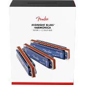 Fender Midnight Blues - Pack de 3 harmonicas avec étui