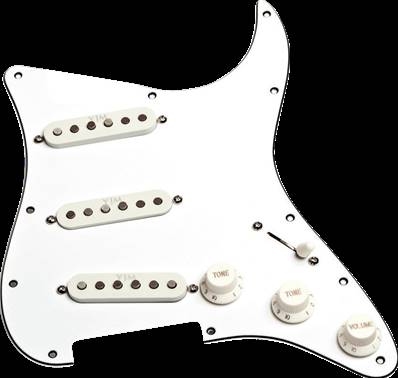 Seymour Duncan STK-S10PGD-W - plaque compléte cablée blanc