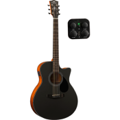 Guitare Electro-Acoustique Kepma Guitars Plytone Series - Eace-K10 Grand Auditorium Black