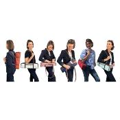 Dôme France "One Way" DFOW-RP - Sac en Cuir pleine fleur pour flûte - Rose Poudré