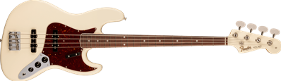 American Vintage II 1966 Jazz Bass, Rosewood Fingerboard, Olympic White