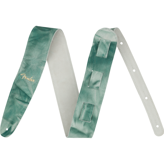 Tie Dye Leather Strap, Sage Green, 2