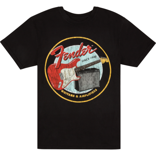 Fender 1946 Guitars & Amplifiers T-Shirt, Vintage Black, XL