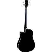 basse acoustique eko dreadnought basse cutaway electro see through black