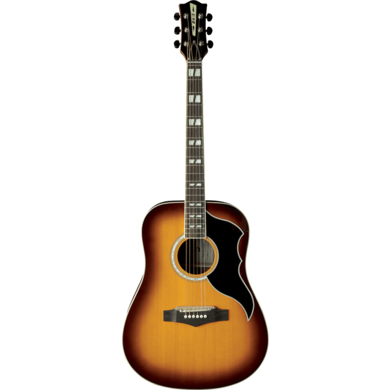 guitare folk eko dreadnought electro honey burst