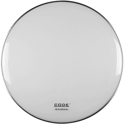 Code Drumheads Peau enigma white gc reso hd 20