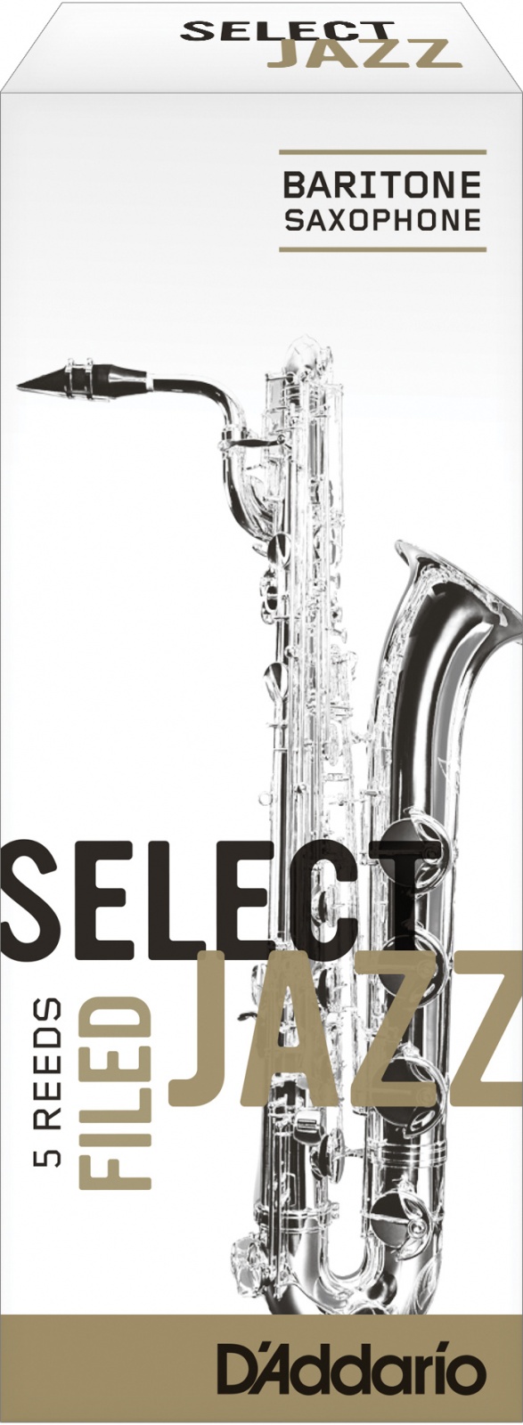 D'Addario Select jazz filed force 4 Soft - boîte de 5 anches pour saxophone baryton
