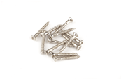 Pure Vintage Strap Button Mounting Screws, Nickel (12)