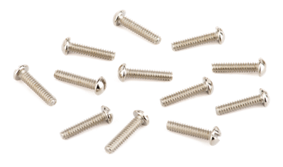 Pure Vintage Slotted Telecaster Bridge Pickup Mounting Screws, Nickel (12)