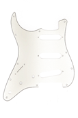 Pickguard, Stratocaster S/S/S (Left Hand), 11-Hole Mount, Parchment, 3-Ply