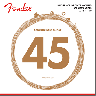 7060 Acoustic Bass Strings, Phosphor Bronze, .45-.100 Gauges, (4)