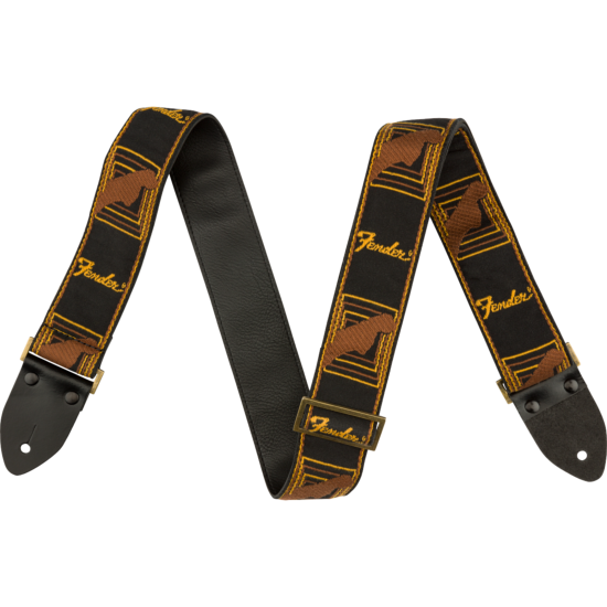 Legacy Vintage Monogram Strap, Black/Yellow & Brown, 2