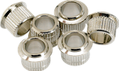 Vintage-Style Guitar Tuning Machine Bushings (6), Nickel