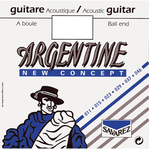 Savarez 1510MF- Jeu de cordes acoustiques Jazz à boucle Argentine Light (11-15-23-29-37-46)