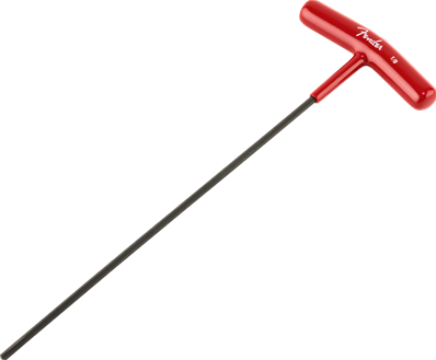 Truss Rod Adjustment Wrench, T-Style, 1/8, Red