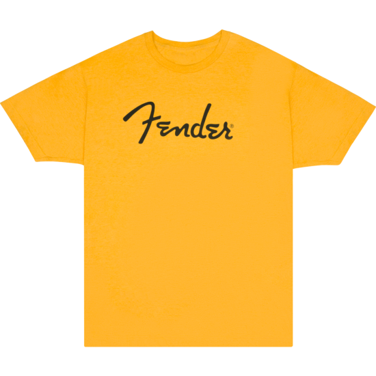 Fender Spaghetti Logo T-Shirt, Butterscotch Blonde, XXL