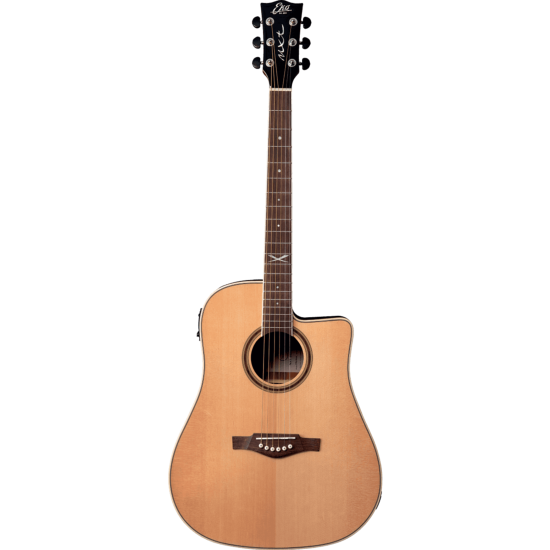 guitare folk eko dreadnought cutaway electro natural