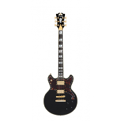 D'ANGELICO Deluxe Brighton Solid Black