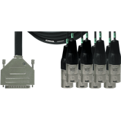 Cordial CFD5DMT - câble interface numérique d-sub/8x xlr mâles 5m
