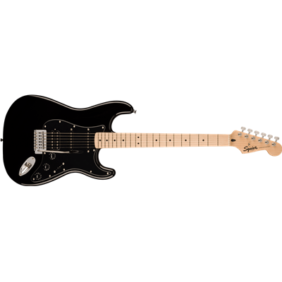 Squier Sonic™ Stratocaster® HSS, Maple Fingerboard, Black Pickguard, Black