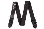 Fender Logo Strap, Black/White Logo, 2