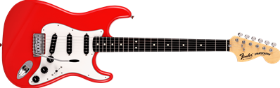 Made in Japan Limited International Color Stratocaster, Rosewood Fingerboard, Morocco Red