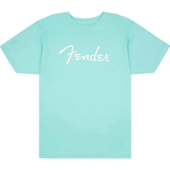 Fender Spaghetti Logo T-Shirt, Daphne Blue, S