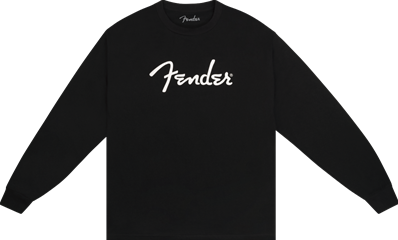 Fender Spaghetti Logo Long-Sleeve T-shirt, Black, L